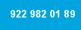 922 982 01 89 922 982 01 89